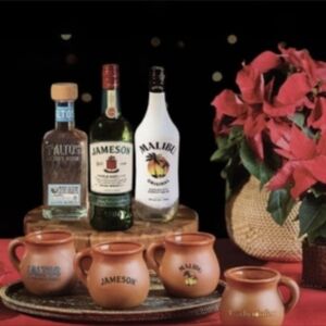 4- Clay Coffee Mugs Jarritos. Pernod Ricard. Hot Or Cold Liquid. NIB